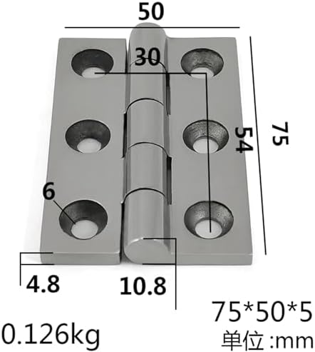 Stainless Steel Closet Door Hinge 1pcs
