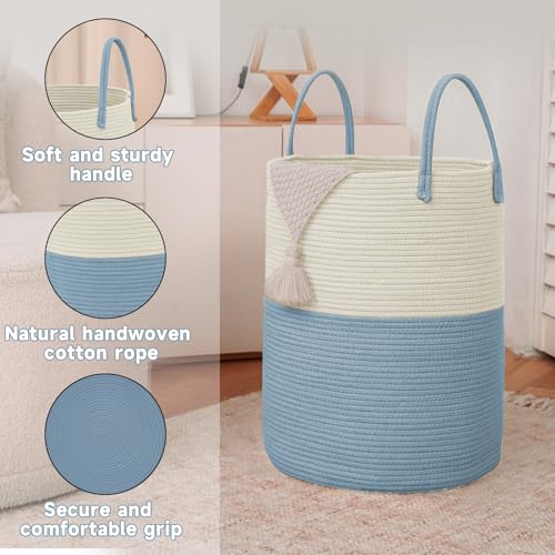 JMvicyroam Large Woven Laundry Basket Hamper