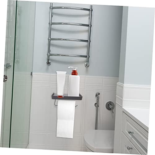 Stainless Steel Toilet Paper Holder With Shelf Wall Mount