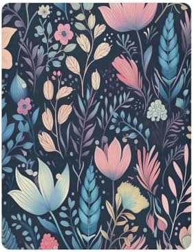 Wassud Floral Crib Sheets Breathable Pack and Play Fitted Baby Sheets