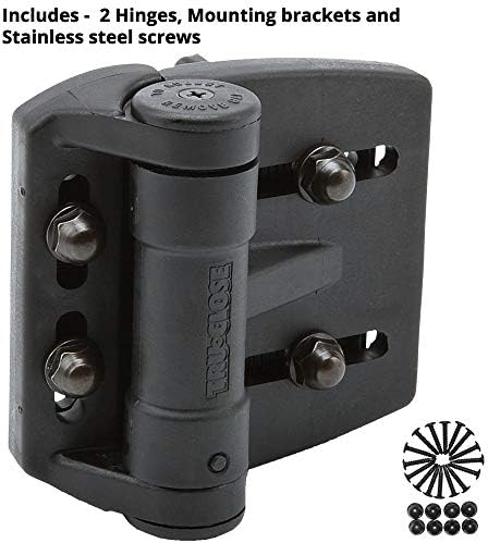 DD Technologies TCAMA2 Gate Hinges 2 Count Black