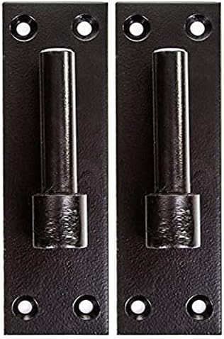 Merriway BH06847 Gate Hinge Brackets 16mm Black Pack of 2