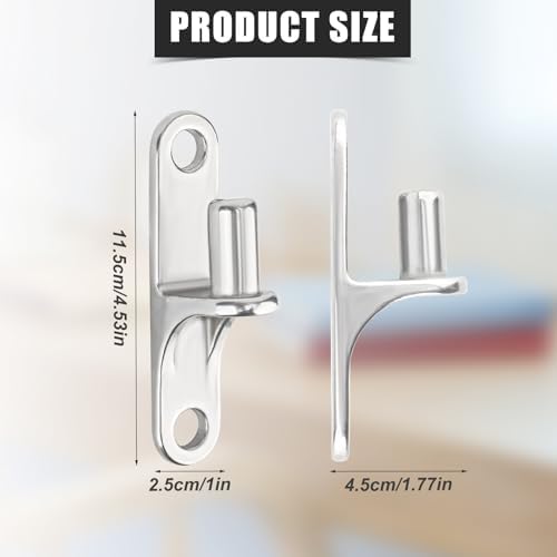 2pcs 304 Stainless Steel Gate Hinges for Fence and Barn Doors