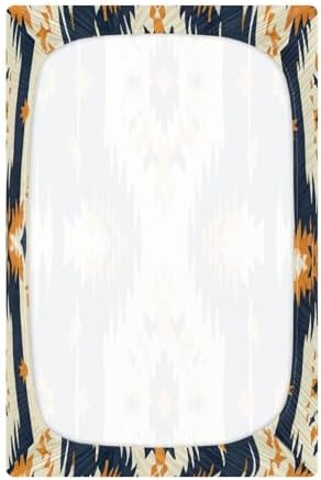 Wassud Light Yellow Crib Sheets Set for Boys Girls 27x39 Inch