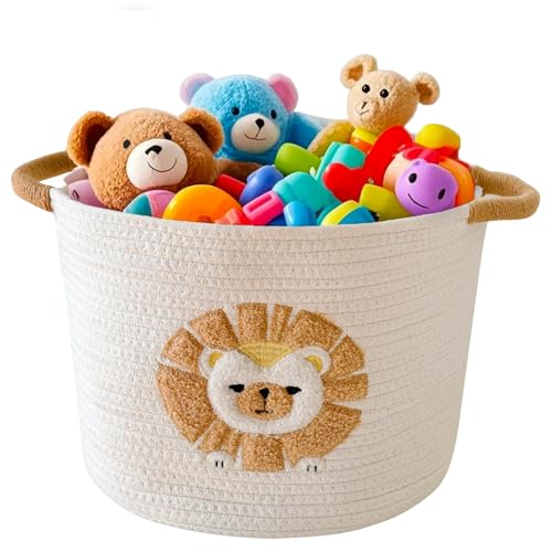 Tidelit Cute Toy Storage Basket with Lion Design