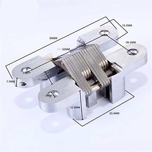 LCARY Heavy-Duty Hidden Hinges 20kg 16x70mm