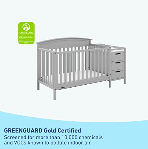 Graco Benton 4-in-1 Convertible Crib Changer - Pebble Gray