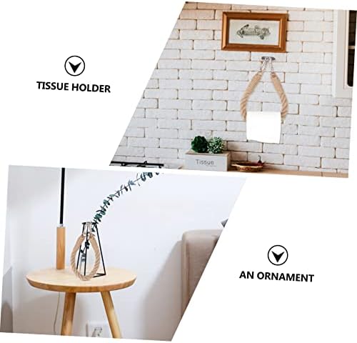 1pc Roll Holder Toilet Paper Rack Wall Mount Sturdy Brown