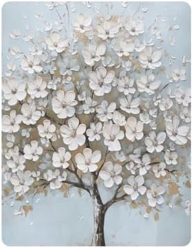 Wassud White Cherry Blossom Crib Sheets 28x52