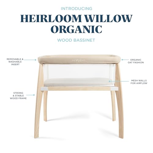 Baby Delight Heirloom Willow Bassinet with Organic Cotton 1