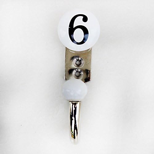 IndianShelf White Ceramic Wall Hooks for Kids