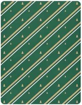 KICPOAY Christmas Striped Crib Sheets for Baby Toddler