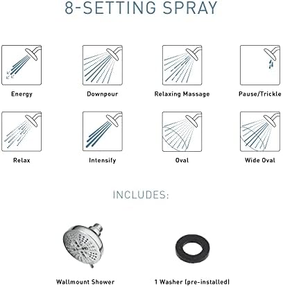 Moen Chrome Hydro Energetix Handheld Showerhead