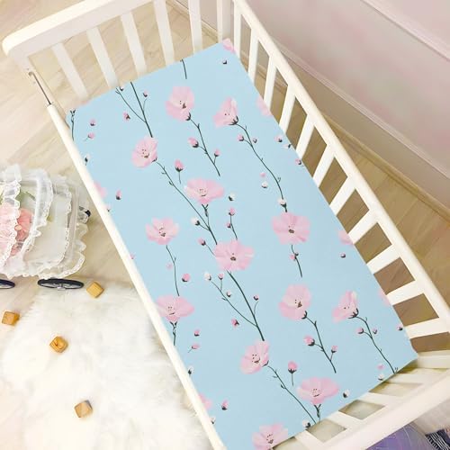 Wassud Fluffy Crib Sheets 27x39 Inch Pack and Play