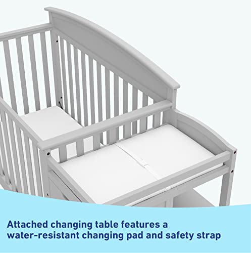 Graco Benton 4-in-1 Convertible Crib Changer - Pebble Gray