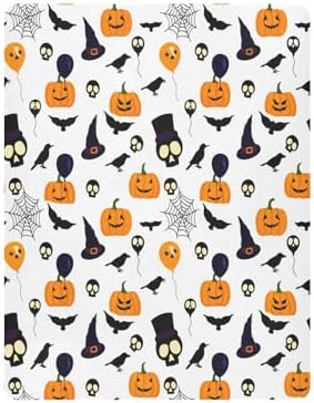 FUGIDOG Halloween Pumpkin Crib Sheets Soft Breathable