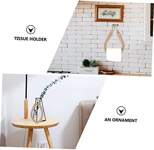Creative Rope Bathroom Paper Holder Durable Tissue Organizer