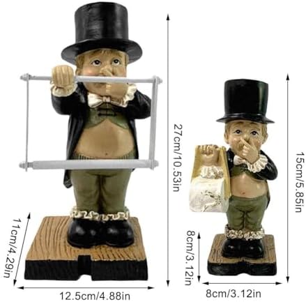 Funny Toilet Paper Holder Stand with Modern Style Figurine