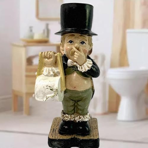 Funny Toilet Paper Holder Stand with Modern Style Figurine