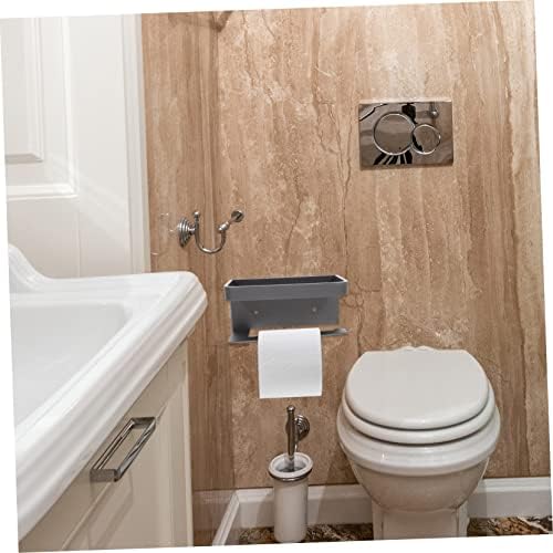 LIFKOME Wall Mounted Toilet Paper Holder with Shelf 1