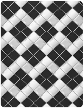 Wassud Gingham Crib Sheets Set for Boys Girls