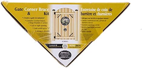 Nuvo Iron Gate Corner Frame Brace Kit Black