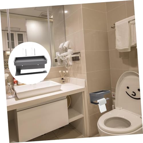 DIYEAH Wall-Mounted Toilet Paper Holder with Shelf