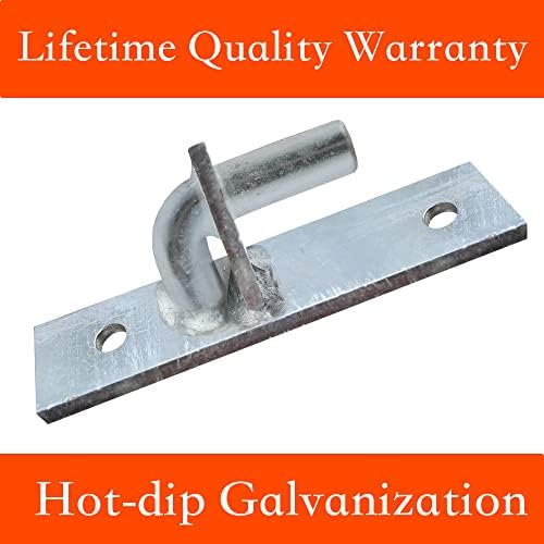 Jikacok Wall Mount Gate Hinge 2 Pack Sturdy Steel Hinges