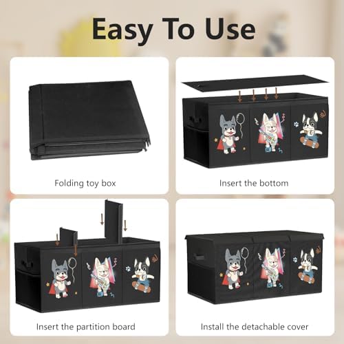 VERONLY Extra-Large Collapsible Toy Storage Box