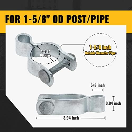 VIVIDA 1-58 Chain Link Gate Hinge 6PCS Galvanized