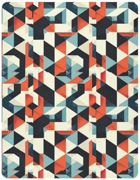 Wassud Geometric Crib Sheets Set for Boys and Girls