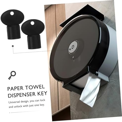 Zerodeko 2pcs Toilet Paper Dispenser Key Replacement for Commercial Use