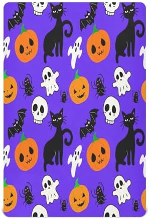 FUGIDOG Halloween Crib Sheets for Boys Girls