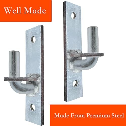 Jikacok Wall Mount Gate Hinge 2 Pack Sturdy Steel Hinges
