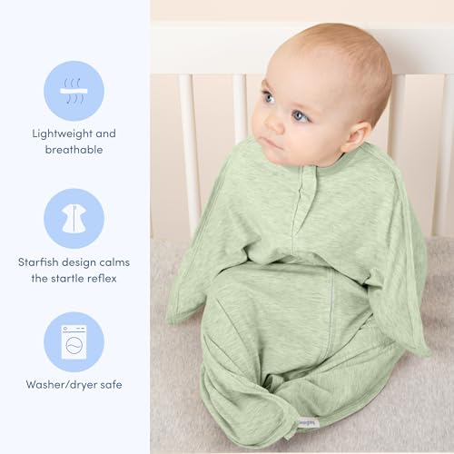 SleepingBaby Zipadee-Zip Transition Swaddle for 3-6 Month Babies