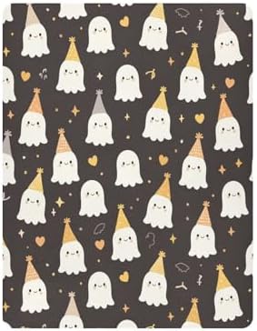 FUGIDOG Halloween Boo Crib Sheet Soft Breathable