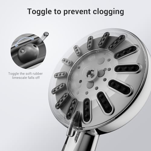 WATERLACE 8-Mode Handheld Shower Head with Power Wash