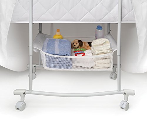 Badger Basket Wishes Rocking Bassinet Bedside Sleeper - White