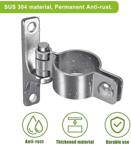 Insaga 304 Stainless Steel Gate Hinges 2Pack