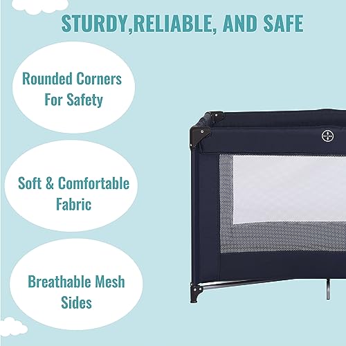 Dream On Me Zazzy Portable Playard with Bassinet