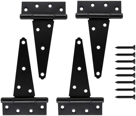 HOME MASTER HARDWARE 8 Inch Gate Hinges 4 Pack