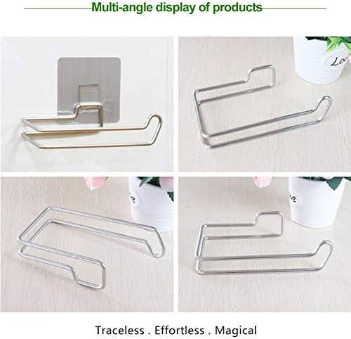 SmarTopus Toilet Paper Holder Self Adhesive Stainless Steel
