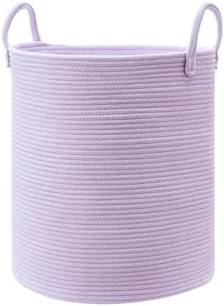 MOJOSCEND Purple Cotton Rope Baby Hamper