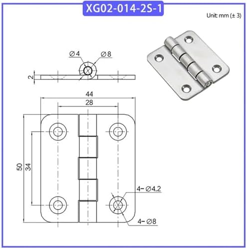 FANGZHNHT 304 Stainless Steel Hinge 1 Pack