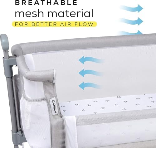 Milliard Baby Bedside Bassinet with Plush Mattress