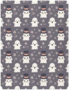 FUGIDOG Halloween Boo Crib Sheets for Boys Girls
