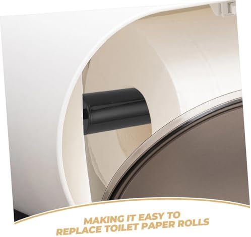 HOLIDYOYO Paper Holder Rod Replacement Plastic Toilet Paper Holder Spring Loaded Modern Design