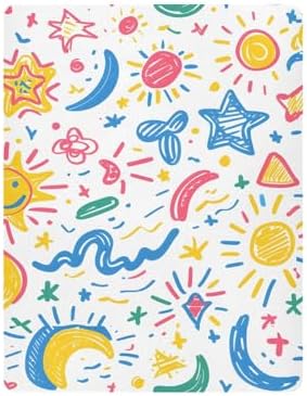 ALAZA 42 Crib Sheets for Girls and Boys
