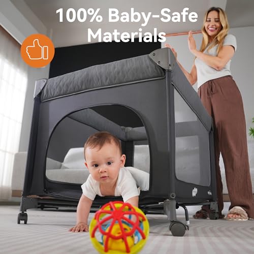 Pamo Babe 1-Second Setup 3-in-1 Playard for Babies