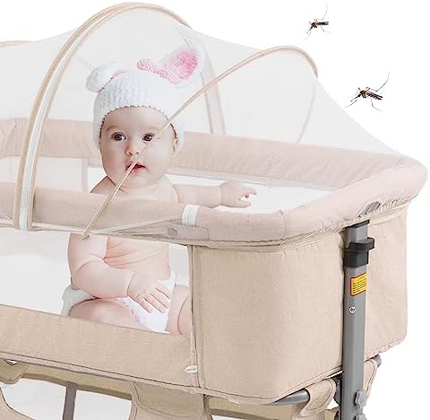 3in1 Bedside Crib with Mosquito Net for Baby